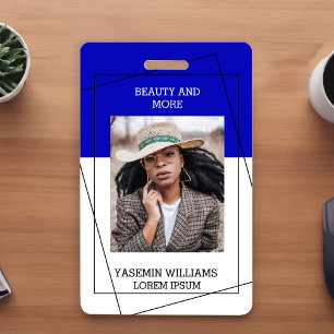 Modern Photo Studio Business ID Card Badge