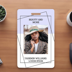 Modern Photo Studio Business ID Card ID Badge