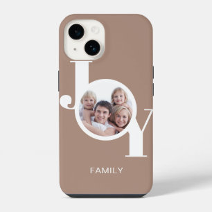 Modern Photo Taupe iPhone 14 Case