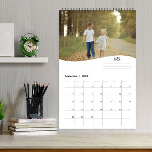 Modern Photo Template Personalised Notes Calendar
