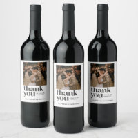 Modern Photo Thank You Wedding Favour