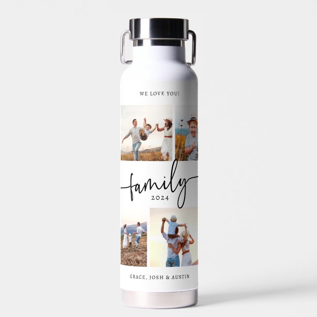 Modern Photo Water Bottle (Front)