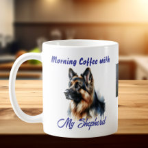 Modern Photo/Watercolor Shepherd Personalise