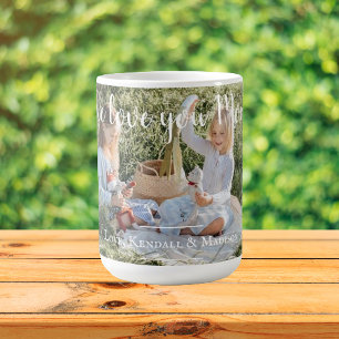 Modern Photo We Love you Mum Coffee Mug