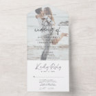 Modern Photo Wedding All in One Invitation