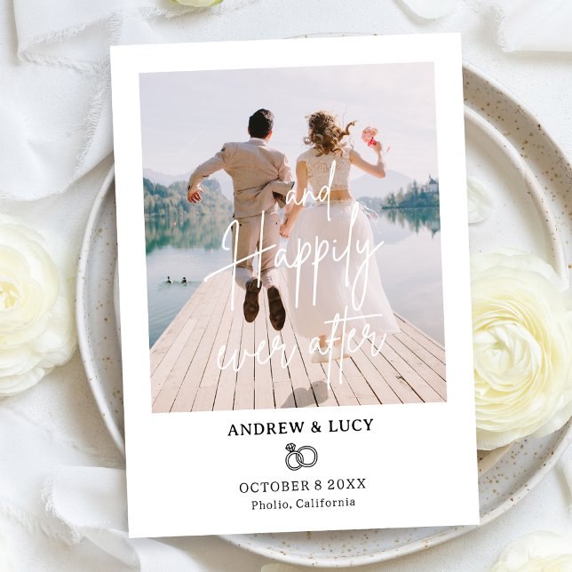 Modern photo wedding  announcement (Creator Uploaded)