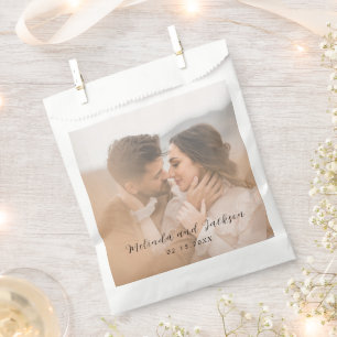 Modern Photo Wedding Favour Bag