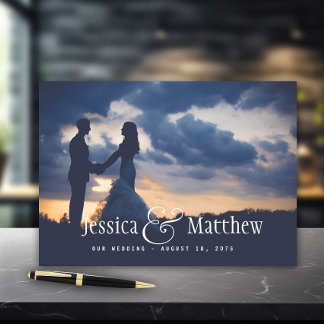 Modern Photo Wedding Guest Book