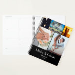 Modern Photo Wedding Honeymoon Travel Keepsake Planner<br><div class="desc">This wedding and honeymoon memories planner is perfect for the modern couple with lots of photos--before or after the big day! What a great way to plan the ceremony, reception, and honeymoon travels? The front of the planner is divided into 5 sections. You can replace the photos shown with your...</div>