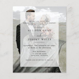 Modern Photo Wedding Invitation