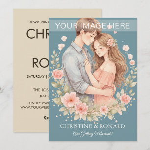 Modern Photo Wedding Invitation Minimalist