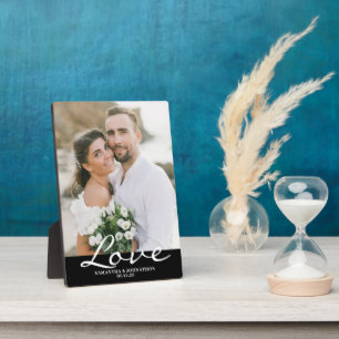 Modern Photo Wedding Plaque