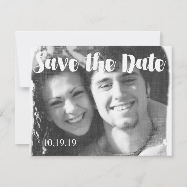 Modern Photo Wedding Save the Date (Front)