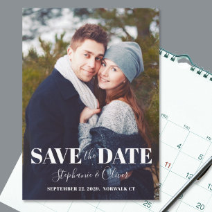 Modern Photo Wedding Save the Date 