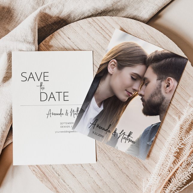 Modern Photo Wedding Save The Date (Creator Uploaded)