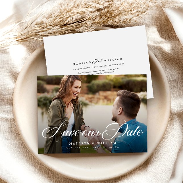 Modern Photo Wedding Save The Date Invitation (Creator Uploaded)