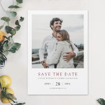 Modern Photo Wedding Save the Date Magnets<br><div class="desc">This simple, elegant modern photo wedding save the date magnet card template features your names and details in black beneath your photo. You might choose to change the font, punctuation or colour used for various text elements of this design. For example, you might choose to give a certain colour to...</div>