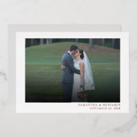 Modern Photo Wedding Thank You