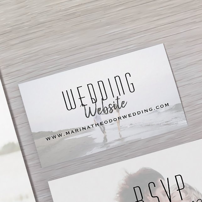 Modern Photo Wedding Website Card (Creator Uploaded)
