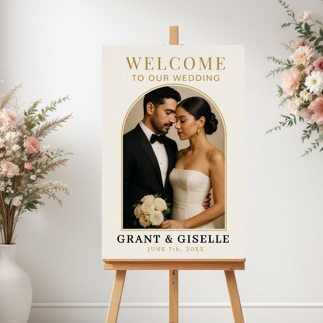 Modern Photo Wedding Welcome Sign  (Creator Uploaded)