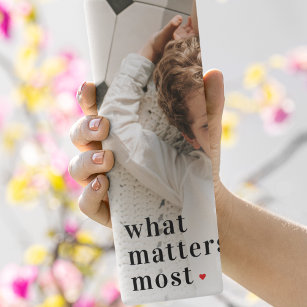 Modern Photo & What Matters Most Positive Quote Thermal Tumbler