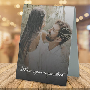 Modern Photo with Black Overlay Wedding