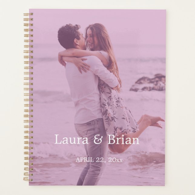 Modern Photo with Pink Filter, Wedding Planner (Front)