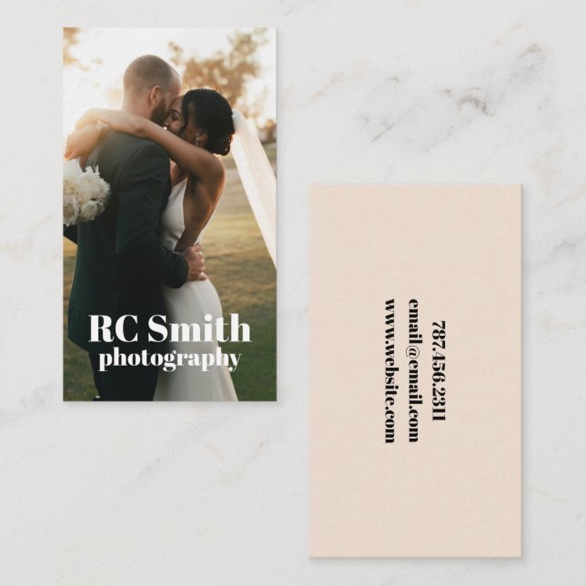 Modern Photographer Business Card (Front/Back)