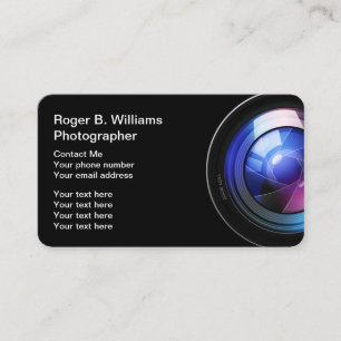 Modern Photographer Design Business Card
