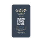 Modern Photographer Monogram Dark Blue Gold Camera