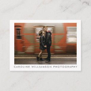 Modern Photography Business Large Photo Stylish Card