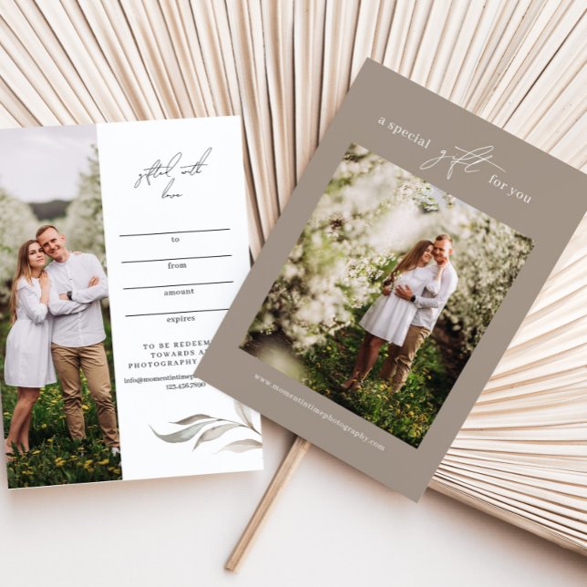 Modern Photography Gift Certificate | Gift Card (Creator Uploaded)