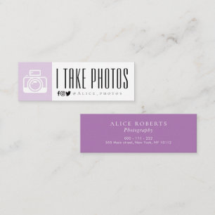 Modern photography logo business card