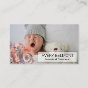 Modern Photography with Camera illustration Business Card