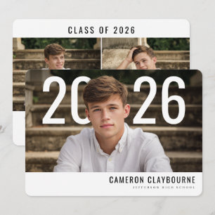 Modern PhotoPop Graduation Announcement