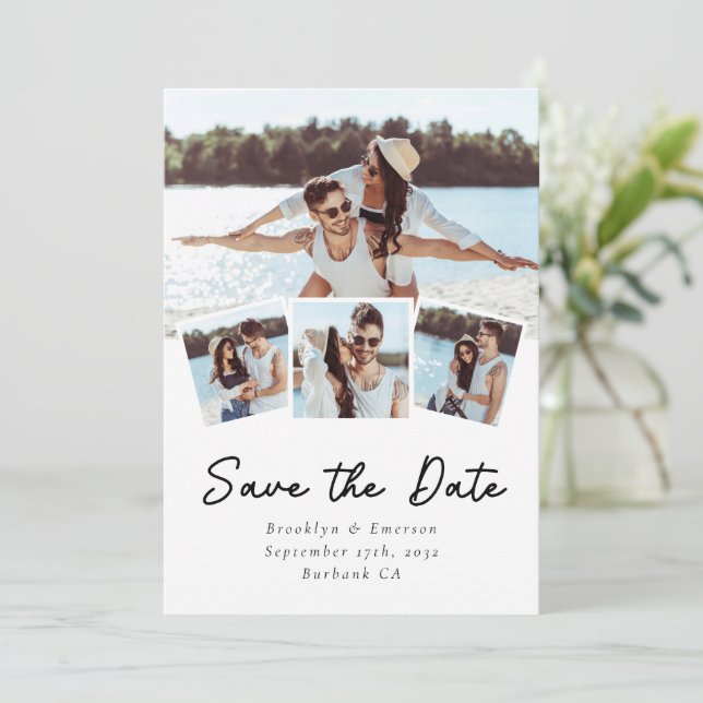 Modern Photos Wedding Save The Date (Standing Front)