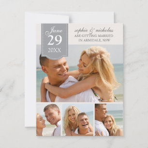 Modern photos wedding save the date