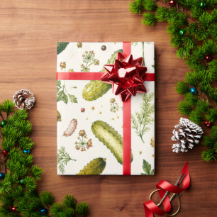 Modern Pickle Pattern Wrapping Paper