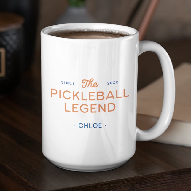 Modern Pickleball Legend Personalised Mug (Creator Uploaded)