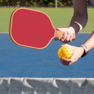 Modern Pickleball Paddle Minimalist Red Design