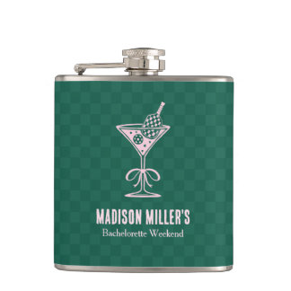 Modern Pickleball & Prosecco Bachelorette Weekend Hip Flask