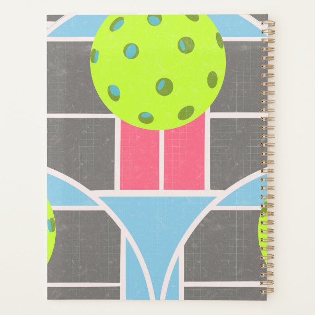 Modern Pickleball scalloped Planner (Back)