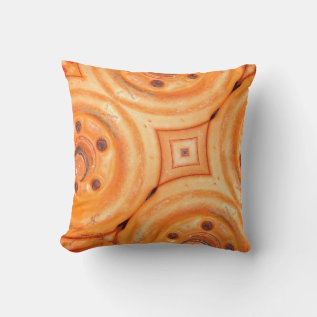 Modern pillow, Retro orange  pillow (Front)