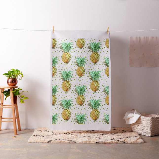 Modern pineapple pattern fabric (In Situ)