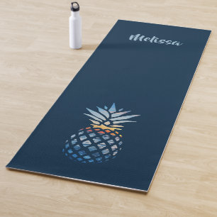 Modern Pineapple Personalised Yoga Mat