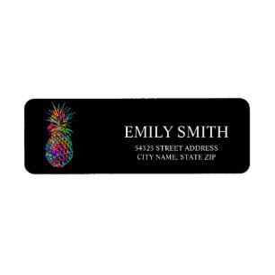 Modern Pineapple Return Adress Label Return Address Label