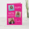 Modern Pink 3 Photo Collage 18th Birthday