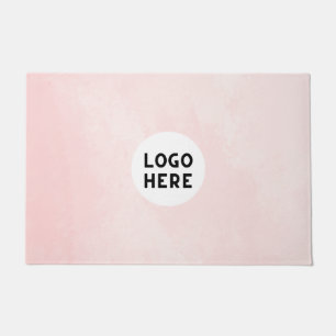 Modern Pink Abstract Doormat - Add Logo