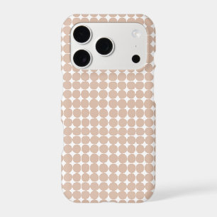 Modern pink and white polka dot