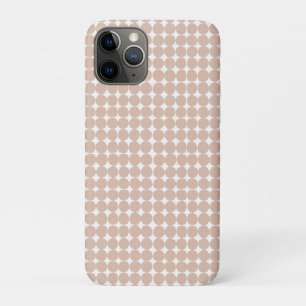 Modern pink and white polka dot  iPhone 11 pro case